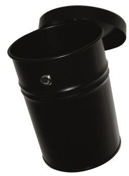 Abfallbehälter TKG FIRE EX 24 Liter Wandanbringung Schwarz
